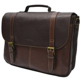 Samsonite Genuine Leather Flapover Buckle Brief - Luggage Base